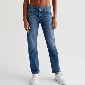 AG Adriano Goldschmied Women's Boyfriend Jeans in Medium Blue Wash